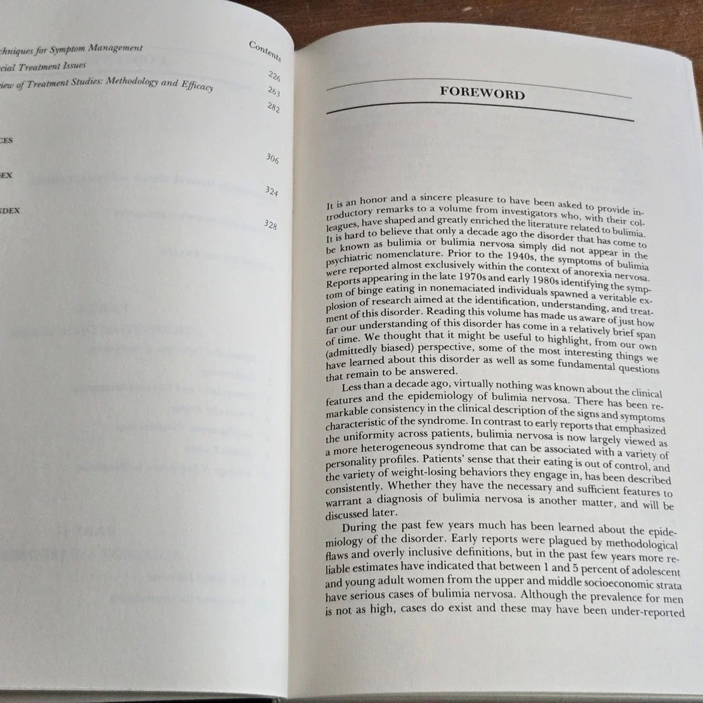 Basic Books Etiology and Treatment of Bulimia Nervosa Hardcover‎ 1987 Book